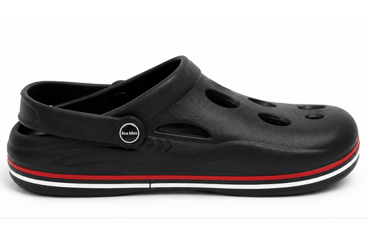 Aqualite Neo 151 โ Men's Black Sporty Clogs